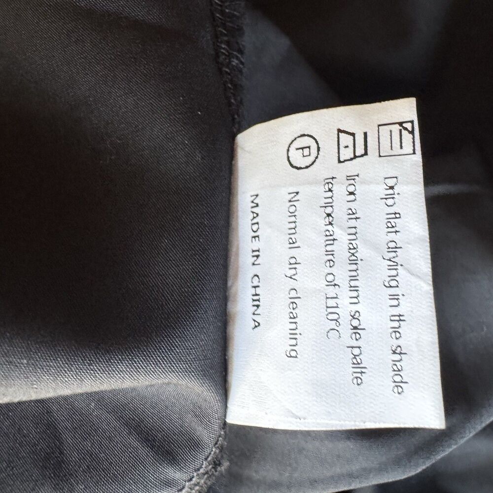 NWT Collared Shirt Dress Sz S Casual Loose Button Down Mini V Neck Tunic Pockets - Picture 16 of 16